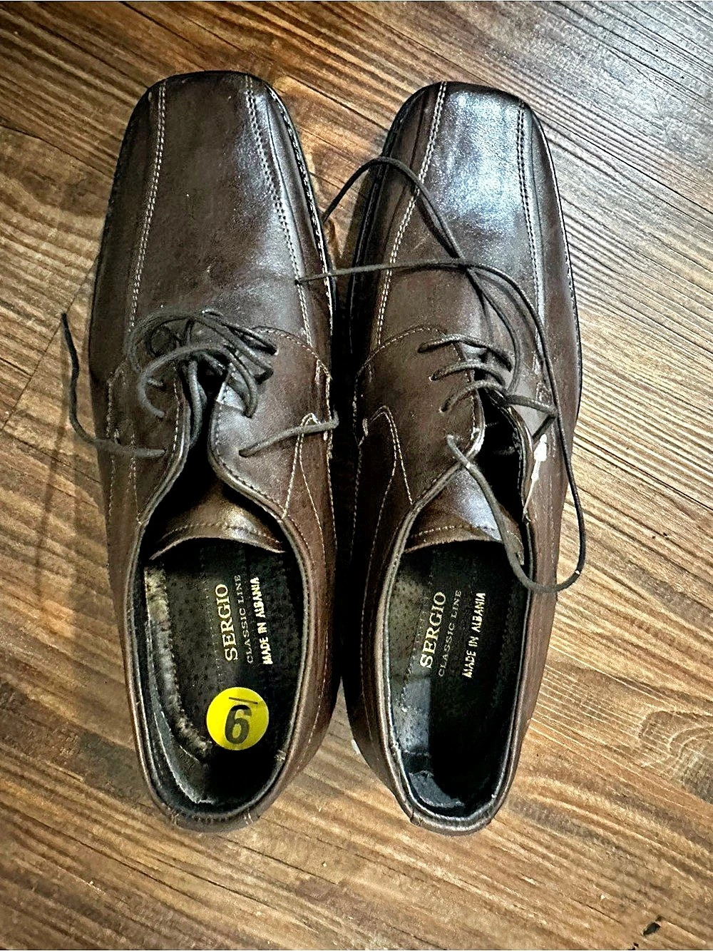 Sperco Men's Brown Lace-Up Oxfords US 9